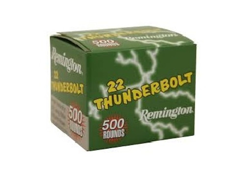 Remington 22LR Ammunition Thunderbolt TR21241 40 Grain Loose Packed 500 Rounds