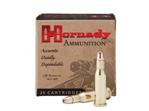 Hornady 218 Bee Ammunition Custom H8307 45 Grain Hollow Point 25 rounds