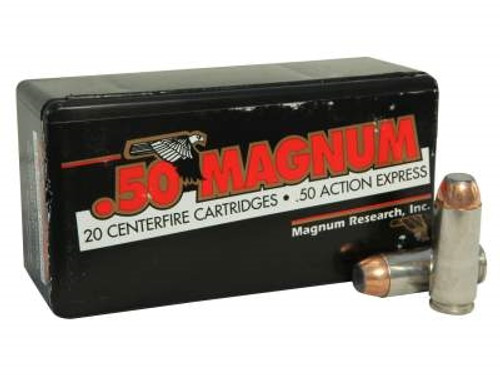 Magnum Research 50 Action Express 350 Grain Jacketed Soft Point 20 rounds