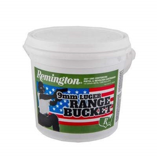 Remington 9mm Ammunition Range Bucket L9MM3BC 115 Grain Full Metal Jacket 350 rounds