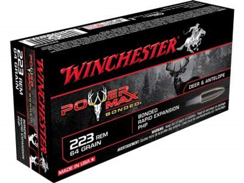 Winchester 223 Rem Power Max X223R2BP 64 gr Protected Hollow Point 20 rounds