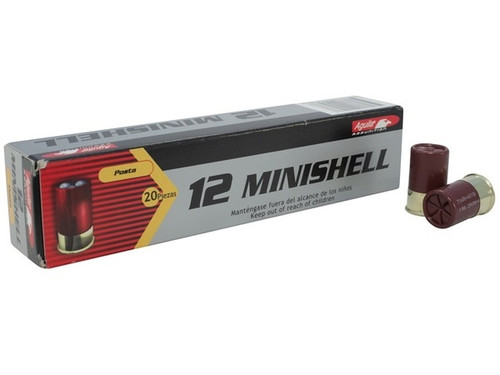 Aguila Minishell Ammunition 12 Gauge 1-3/4" #4 and #1 Buckshot 11 Pellets 1200 fps 20 rounds