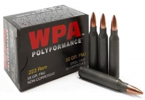 Wolf 223 Rem WPA Polyformance 55 gr HP Steel 20 rounds