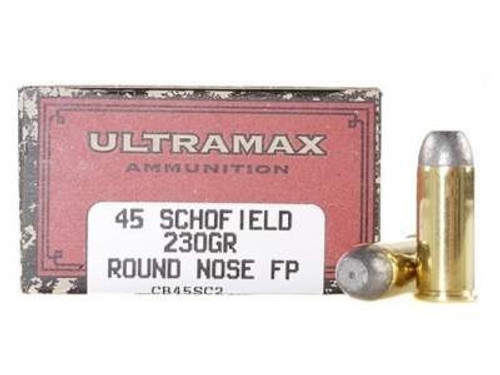Ultramax 45 Schofield UCB45SC2 230 Grain Round Nose Flat Point 50 rounds