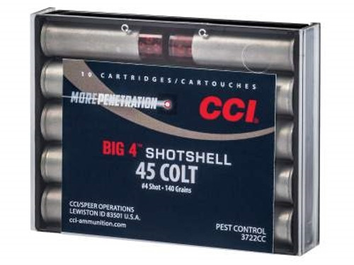 CCI 45 Colt Ammunition Big 4 Shotshell CCI3722CC 140 Grain 4 Shot 10 rounds