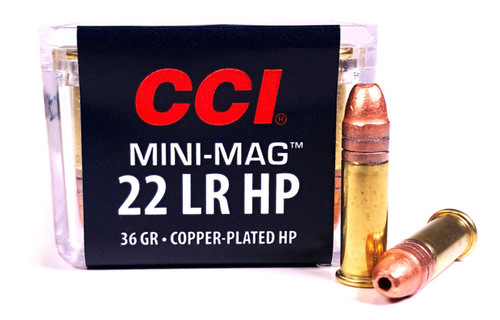 CCI 22LR Ammunition Mini-Mag 0031 36 Grain Hollow Point Case of 5000 Rounds