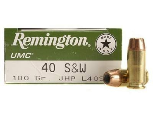 Remington 40 S&W L40SW2 180 gr JHP 50 rounds