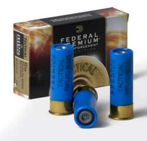 Federal 12 Gauge Ammunition Hydra-Shok Tactical LEF127RS 2-3/4" Rifled Slug 1oz 1610fps Brick of 50 Rounds