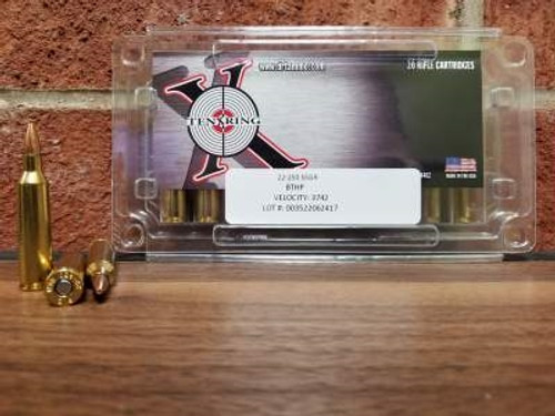 Ten Ring 22-250 Rem Ammunition 55 Grain Boat Tail Hollow Point 3742fps 20 rounds