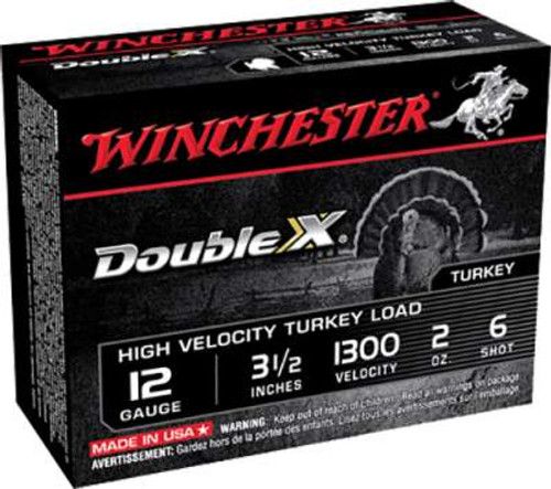 Winchester 12 Gauge Ammunition Double-X STH12356 3-1/2" #6 2oz 1300fps 10 Rounds