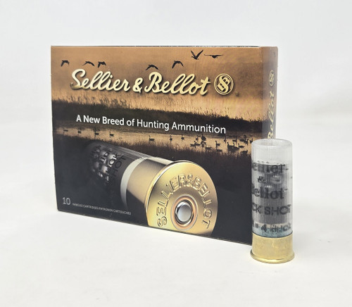 Seller & Bellot 12 Gauge Ammunition SB12BSH 2-3/4'' 4 Buck 21 Pellets 1185fps 10 Rounds