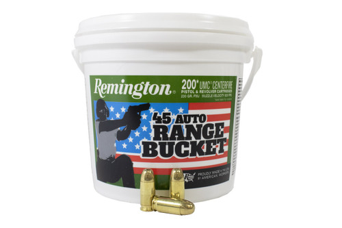 Remington UMC 45 AUTO L45AP4BC 230 Grain Full Metal Jacket BUCKET 200 rounds