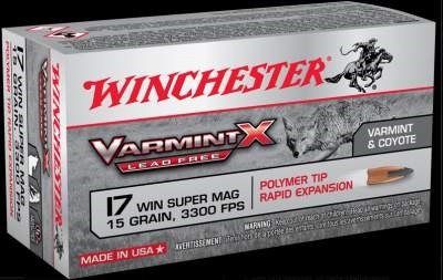 Winchester 17 WSM Ammunition Power-Core X17W15PLF 15 Grain Lead