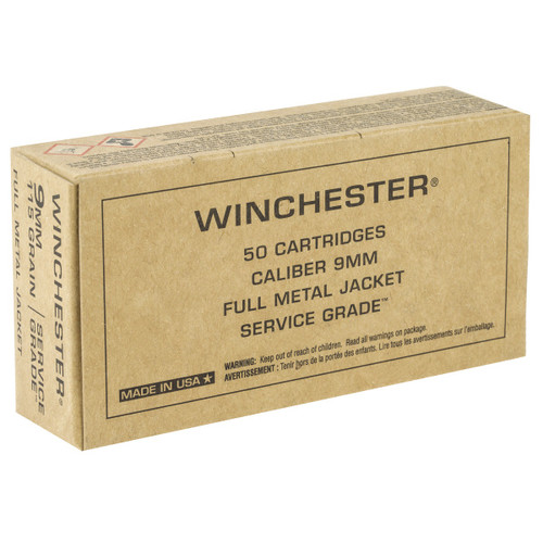 Winchester 9mm Ammunition SG9W 115 Grain Full Metal Jacket 500 Rounds