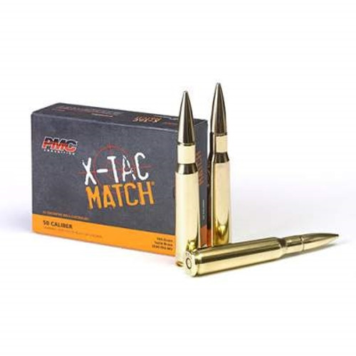 PMC 50 BMG Ammunition X-TAC Match PMC50XM 740 Grain Solid Brass 10 rounds