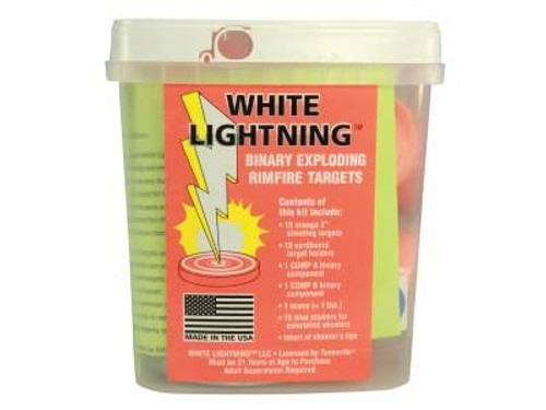 Tannerite White Lightning Rimfire Exploding Target Pack of 15 Targets