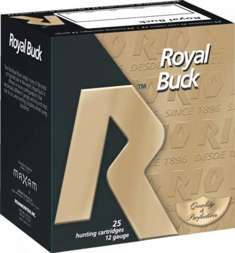 Rio 12 Gauge Ammunition Royal Buck 2-3/4" 1345 FPS 00 Buckshot 9 Pellet 25 rounds