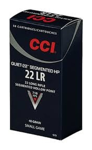 CCI 22LR CCI 0970 Quiet-22 Segmented HP 40 gr 710 FPS 50 rounds