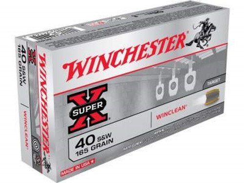 Winchester 40 S&W WC401 Win Clean 165 gr Brass Enclosed Base 50 rounds