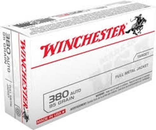 Winchester 380 Auto Q4206 95 gr FMJ *Repackaged* 50 rounds