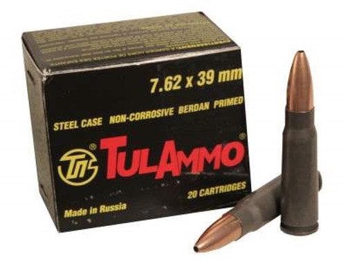 Tula 7.62x39mm 122 gr HP 40 rounds