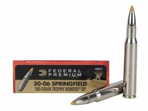 Federal 30-06 Ammunition Vital-Shok P3006TT1 180 Grain Trophy Bonded Top 20 rounds