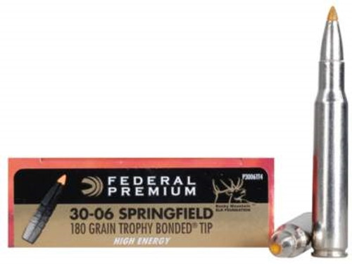 Federal 30-06 Ammunition Vital-Shok P3006TT4 180 Grain Trophy Bonded Top 20 rounds