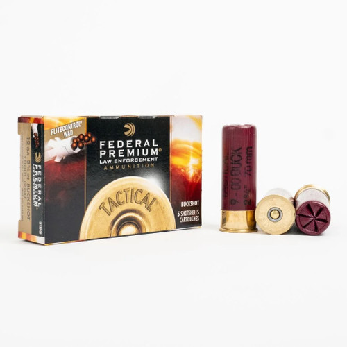 Federal 12 Gauge Tactical LE13200 2-3/4" 00 Buckshot 9 Pellets 5 rounds