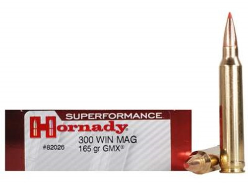 Hornady 300 Win Mag Ammunition Superformance H82026 165 Grain GMX 20 rounds