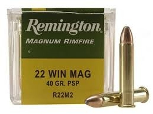 Remington 22 WMR R22M2 40 Gr Pointed Soft Point 50 rounds
