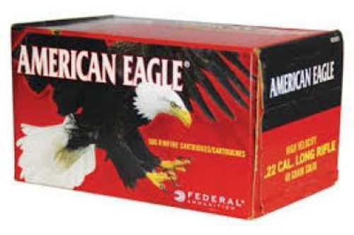 Federal 22LR Ammunition American Eagle AE5022 40 Grain Lead Round Nose High Velocity Brick of 500 Rounds