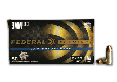 Federal 9mm HST Tactical P9HST2 147 gr JHP 50 rounds