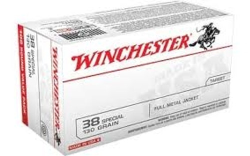 Winchester 38 Special 130gr, FMJ, USA38SPVP, 100 rounds