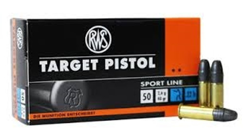 RWS Target Pistol 22LR 40gr LRN 50 rounds