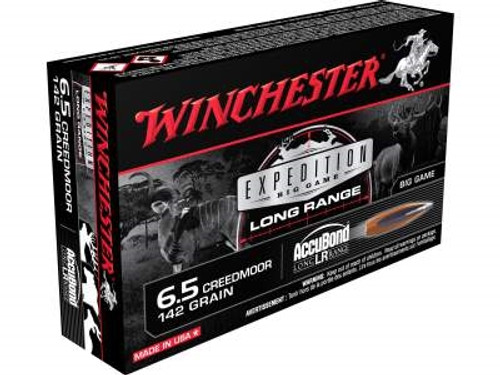 Winchester 6.5 Creedmoor Ammunition Expedition Long Range S65LR 142 Grain Nosler Accubond LR 20 rounds