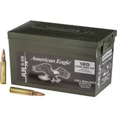 Federal 5.56 x 45mm NATO XM193 Ammo Can CASE 600 rounds
