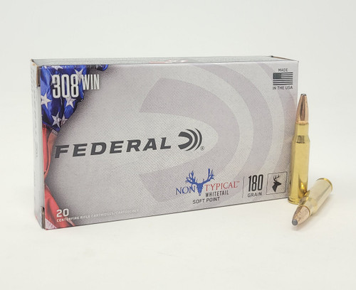 Federal 308 Win Ammunition Non-Typical F308DT180 180 Grain Soft Point 20 rounds