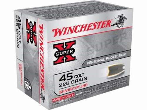 Winchester 45 Colt Super-X X45CSHP2 225 gr Silvertip HP 20 rounds