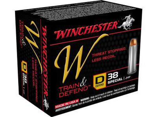 Winchester 38 Special Defend W38SPLD 130 gr JHP 20 rounds