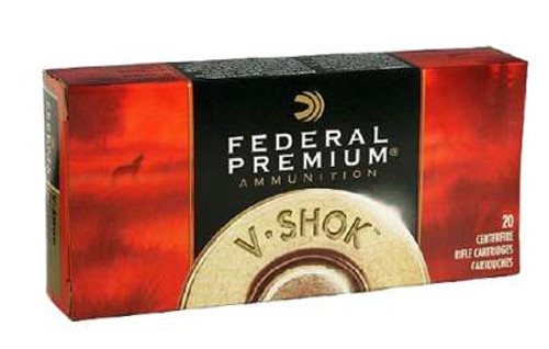 Federal 22-250 Remington Ammunition V-Shok P22250D 43 Grain TNT Green Hollow Point 20 Rounds