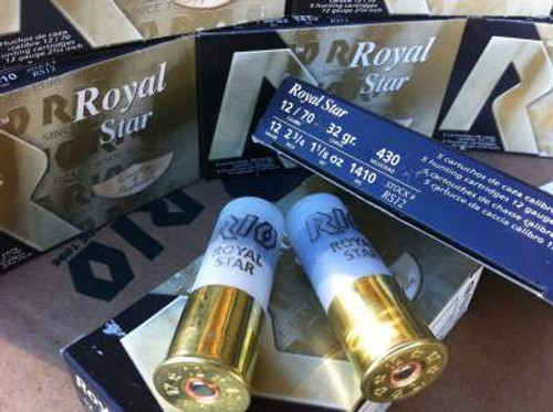 Rio 12 Gauge Ammunition RSL125 2-3/4" 1-1/8oz Royal Star Slug 1410fps 250 rounds