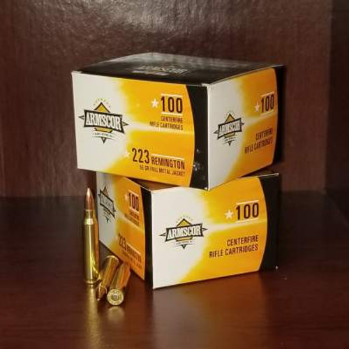 Armscor 223 Rem Ammunition ARM50447 55 Grain Full Metal Jacket 100 Rounds