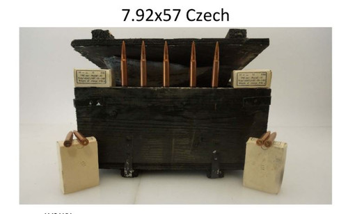Czech 8mm Mauser M47 Surplus Ammunition AM2419A 180 Grain Full Metal Jacket Wooden Crate of 900 Rounds