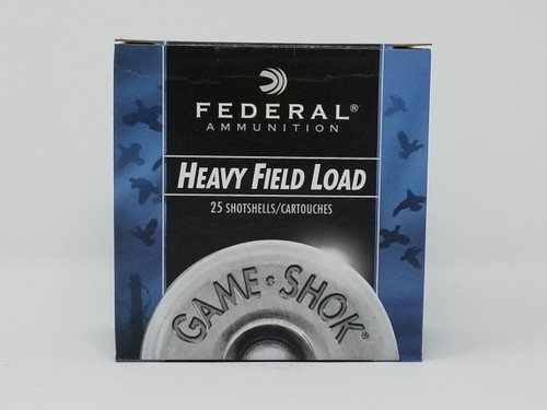 Federal 12 Gauge Ammunition Game-Shok Heavy Field Load H1234 2-3/4" 4 Shot 1-1/8oz 1255fps Case of 250 Rounds