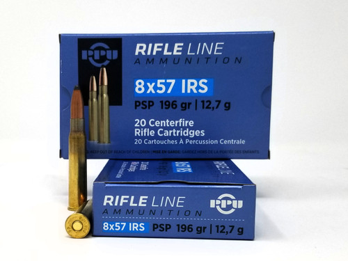 pp-「p」 Prvi 8x57 IRS Ammunition PP857I 196 Grain Pointed Soft Point 20 Rounds