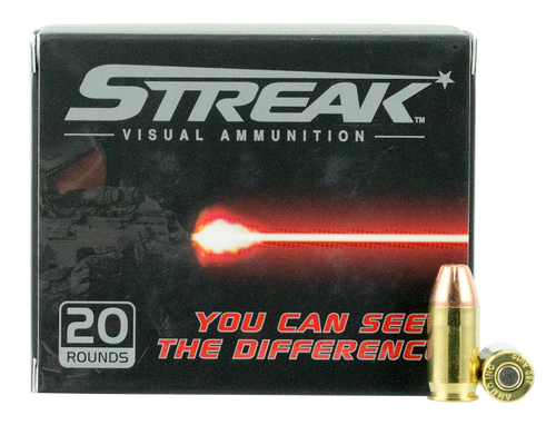 Ammo Inc. 380 ACP Ammunition STREAK 380090JHP-STRK 90 Grain Jacketed Hollow point 20 Rounds