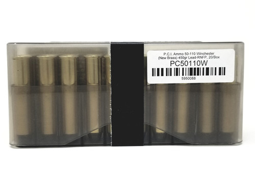 P.C.I. 50-110 Win Ammunition PC50110W 450 Grain Lead Rounds Nose Flat Point 20 Rounds