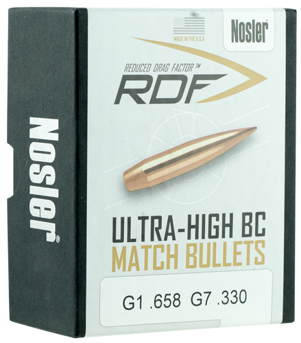 Nosler 6.5mm (.264 Dia) Reloading Bullets Ultra-High BC 49824 140 Grain Hollow Point Boat Tail 100 Pieces