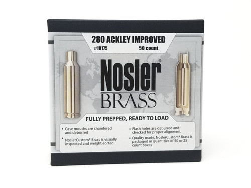 Nosler 280 Ackley Reloading Brass 10175 50 Pieces