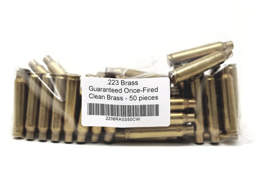 Mixed 223 Rem Brass Casings Once Fired Washed 50 Pieces